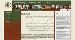 Desktop Screenshot of kosztolanyioldal.hu